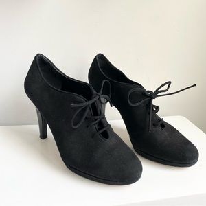kate spade heels booties black suede size 8